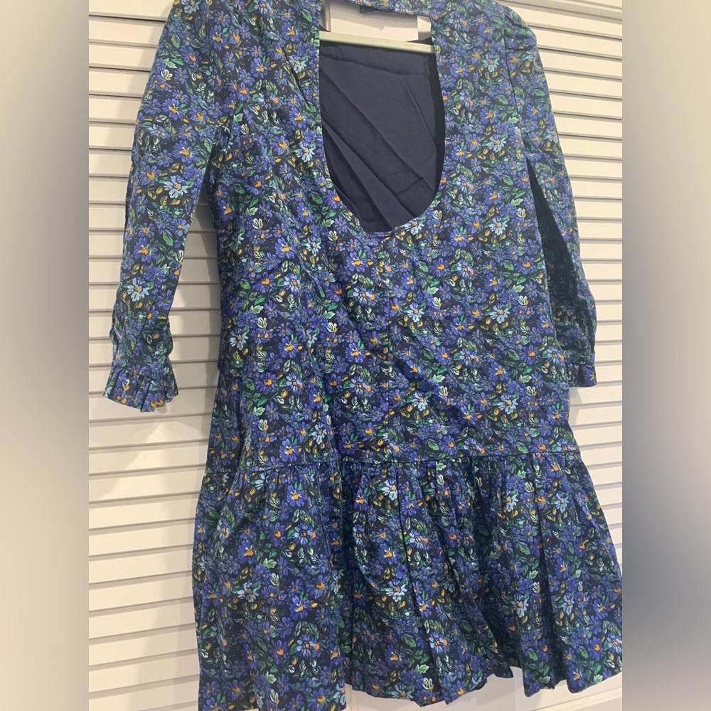 NWOT Free People The Avenue floral midi dress tiered boho open back size Small - Picture 6 of 9